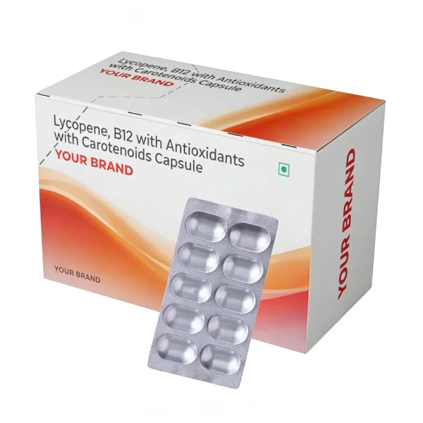 Lycopene, Vitamin B12 with antioxidants with  carotenoids Capsules