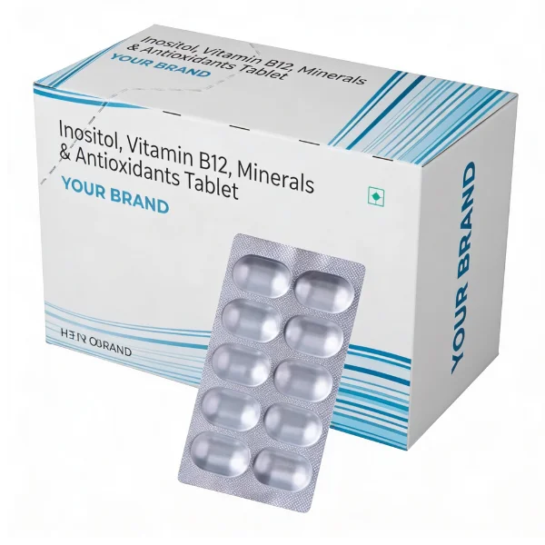 Inositol, Vitamin B12 with  antioxidants with multi minerals Capsules