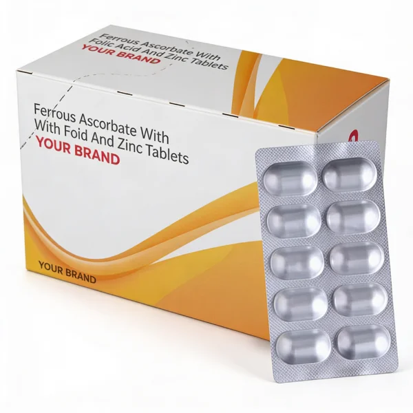 Ferrous Ascorbate,  Folic Acid with Zinc Tablet