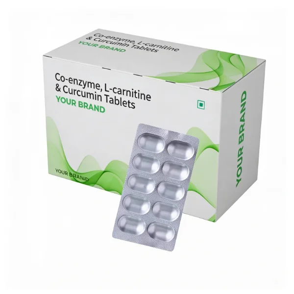 Co-enzyme, L-Carnitine,  Curcumin Tablet