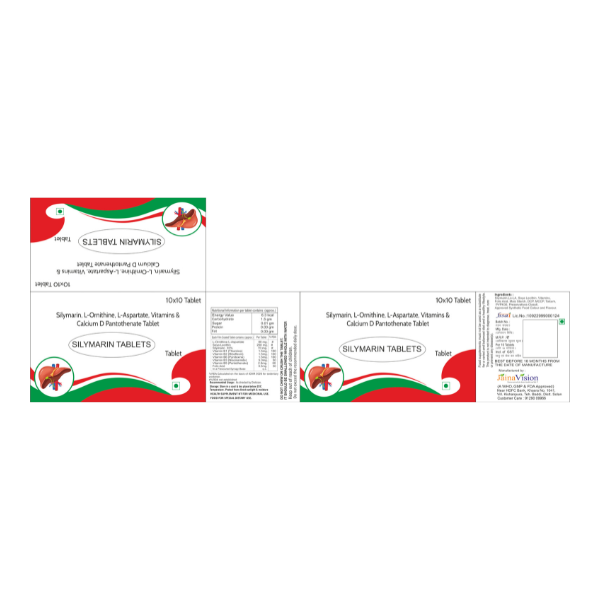 Silymarin, L-Ornithine, L-Aspartate, Vitamins & Calcium D-Pantothenate Tablets